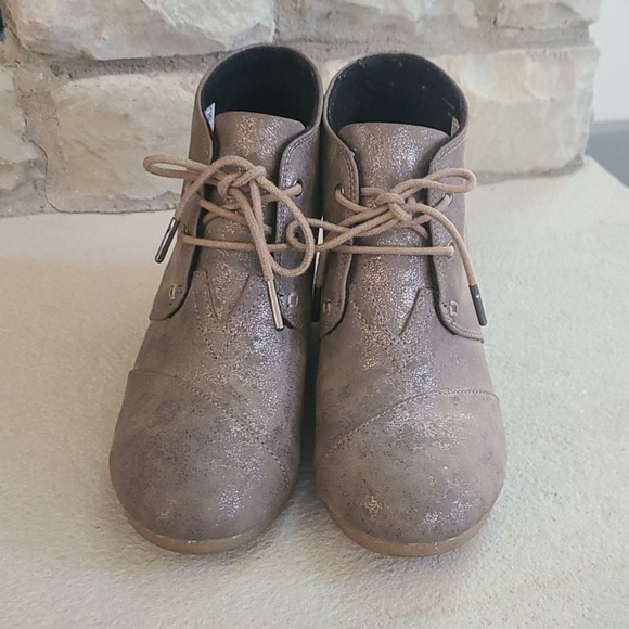 Tom’s Bootie Wedges SZ 8 - Picture 2 of 5